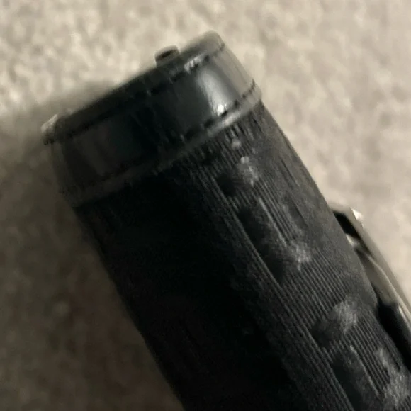 FENDI Y2K Black Zucchino Forever Continental Flap Compact Wallet Purse - Picture 14 of 16